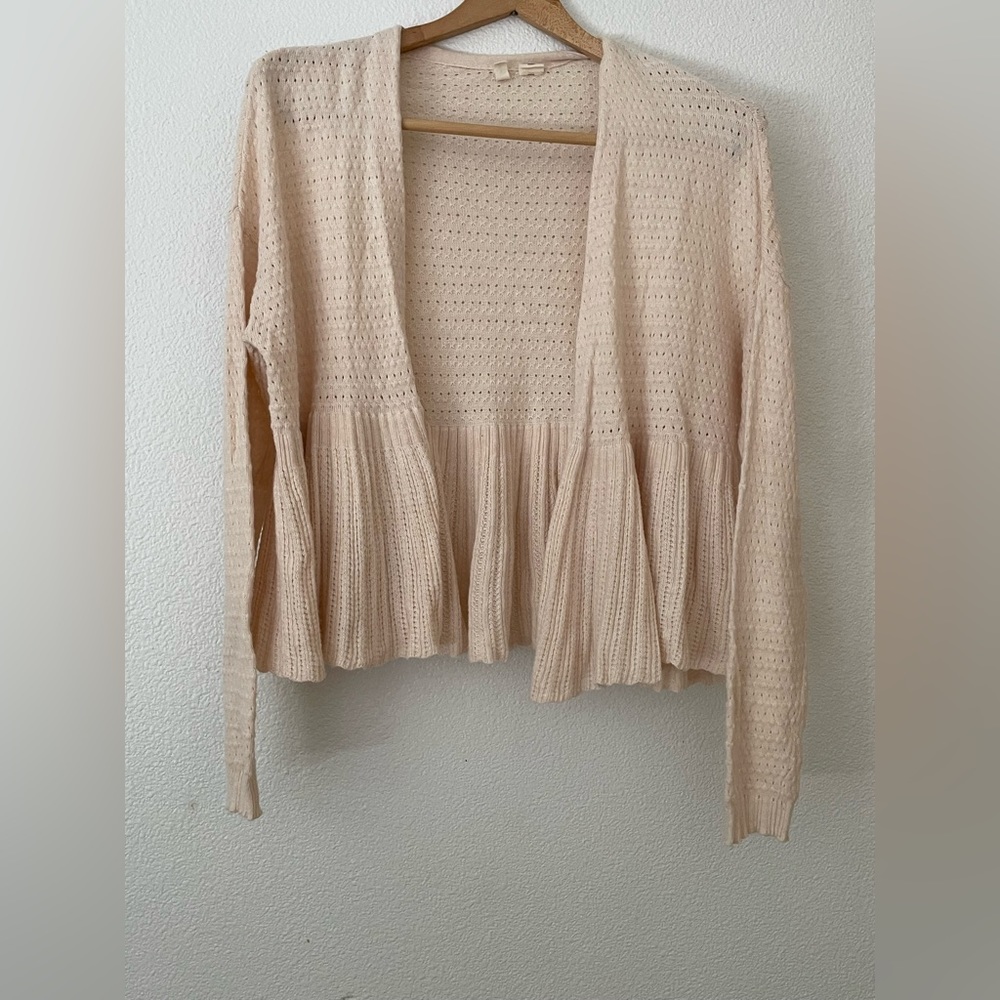 Moth Cardigan Anthropologie light pink